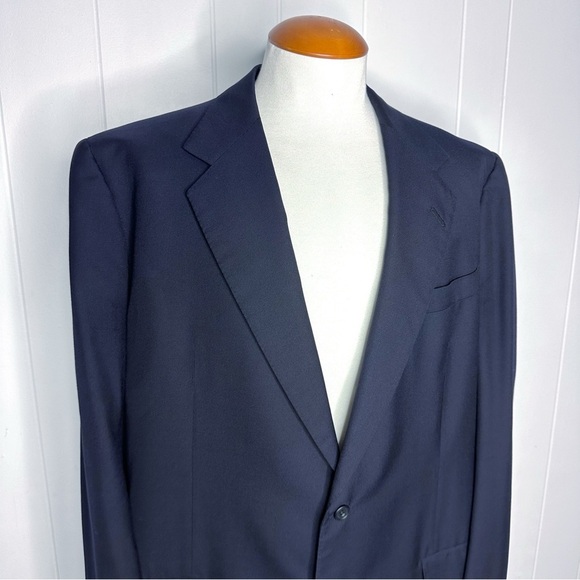 Fallan & Harvey Ltd Navy Wool Blazer - Picture 1 of 12